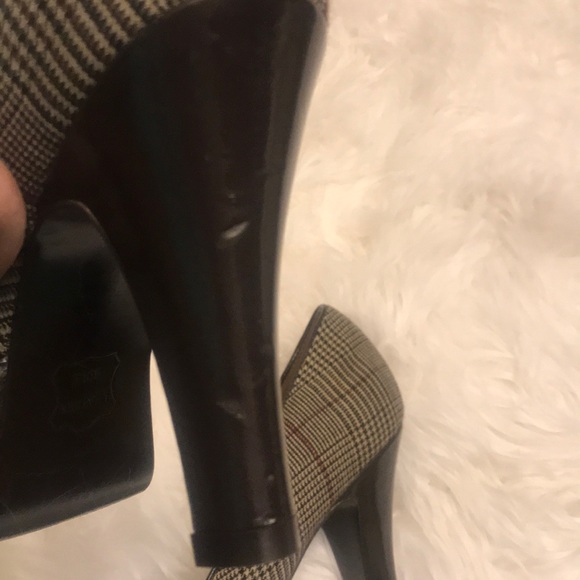 Unlisted Brown Plaid PEEPTOE Pump - Picture 4 of 4